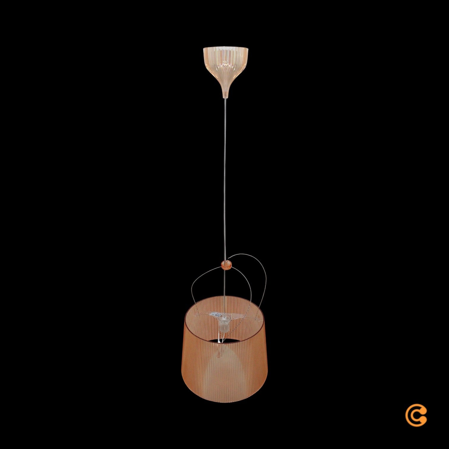 [gebraucht] B-ware Kartell Pendelleuchte Hängeleuchte Lampe Gé Rose Laviani Kunststoff E27 Led 37cm