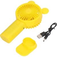 Mini-tischventilator Mit Usb-anschluss Und Integriertem Lithium-akku – Tragbarer Ventilator Für Den Sommer – Gelb