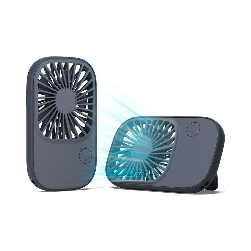Mini-taschenventilator Mit Usb-anschluss, 3 Geschwindigkeitsstufen, Batteriebetrieben, Ideal Für Kinder, Frauen, Männer Und Reisen, Blau