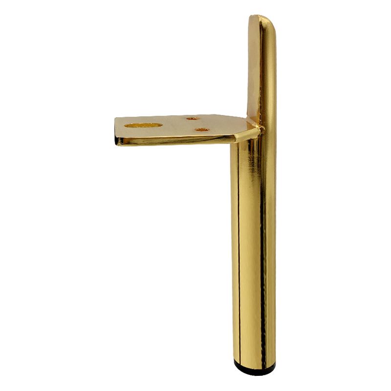 Set Mit 4 Goldfarbenen Metall-möbelfüßen, 18 Cm – Hochwertiges Eisen – Hohe Belastbarkeit – Gummifüße Zum Schutz Des Bodens