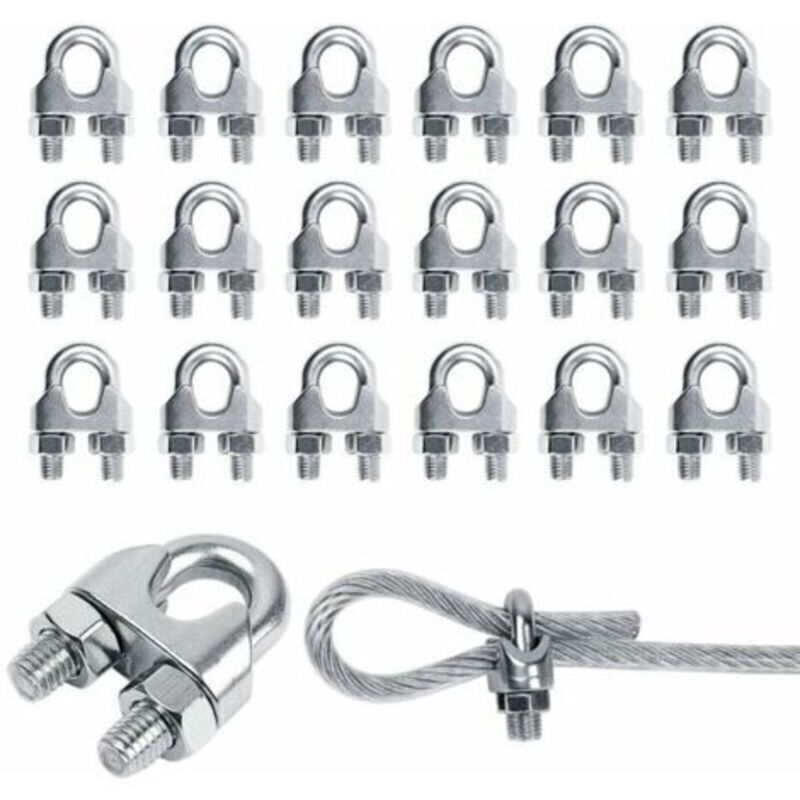 Packung Mit 20 M3-kabelbindern Aus Edelstahl 304 – Für 3-mm-kabel – Sichere Befestigung Von Möbeln Und Sonnensegeln