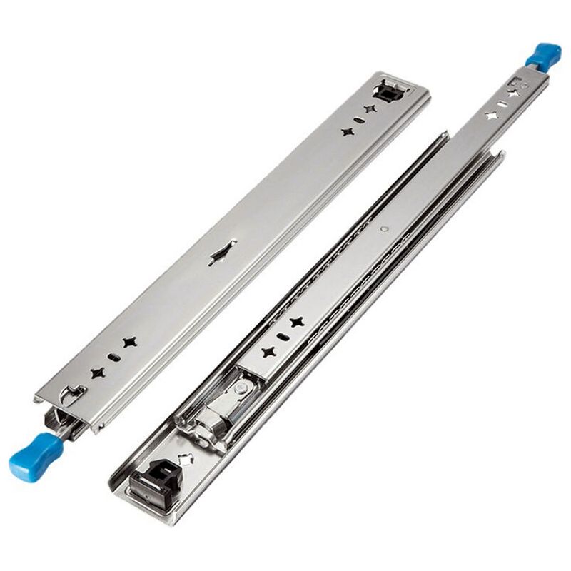 1 Paar 250 Mm (10 Zoll) Industrieschubladenschienen Mit Kugellagern Und Feststellfunktion Für Autoregale, Tragkraft 120 Kg