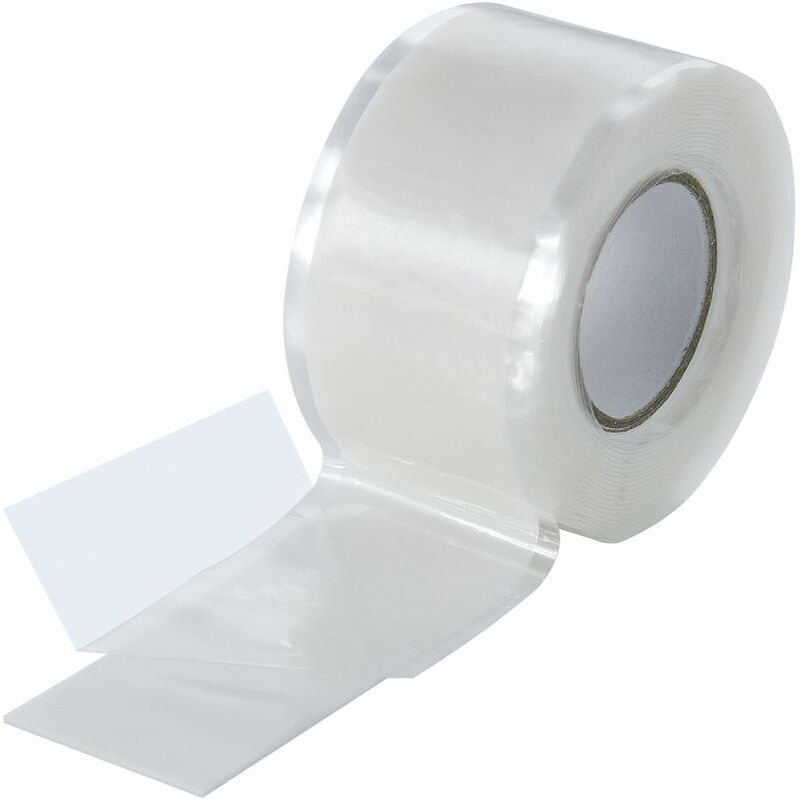 1 Stück Selbstverschweißendes Silikonband (selbstverschmelzend, 25 Mm X 3 M Breit, Weiß, Selbstvulkanisierend), Isolierband Und Dichtungsstreifen (wasser- Und Luftdicht)