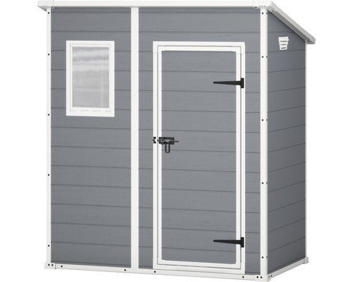 [gebraucht] B-ware Keter Gartenhaus Gerätehaus Manor Pent 6x4 Inkl. Fußboden Haus 175 X 103 Cm Grau