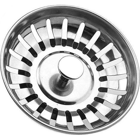 Klvgtifs Pu – 82-mm-edelstahl-spülbeckenstöpsel, Ersatz-spülbeckenstopfen, Speisereste-abflussstopfen/haarfänger – Für Küchenspülen Mit 82,3–84 Mm Lochdurchmesser