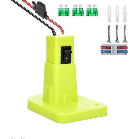 Power Wheels Adapter Für Ryobi 18v Akku Mit Sicherung Und Adapterstecker Für Ryobi 18v Li-ion Akku