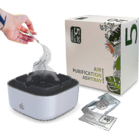 Multifunktionaler Aschenbecher Mit Luftreinigungsfunktion Zum Filtern Von Zigarettenrauch Und Zur Beseitigung Von Gerüchen (25-26 S)
