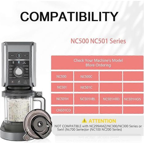 Äußerer Deckel Mit Rührarm Für Ninja Nc500/nc501 Eismaschine - Wiederverwendbarer Ersatzdeckel