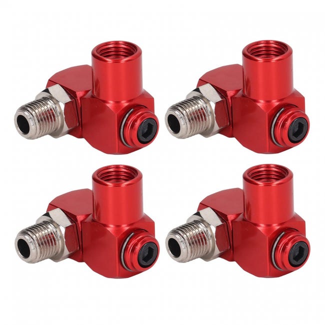 Satz Mit 4 360°-luftschlauchverbindern, 1/4"-npt-gewinde, Industrielle Luftanschlüsse, Adapter Für Druckluftwerkzeuge