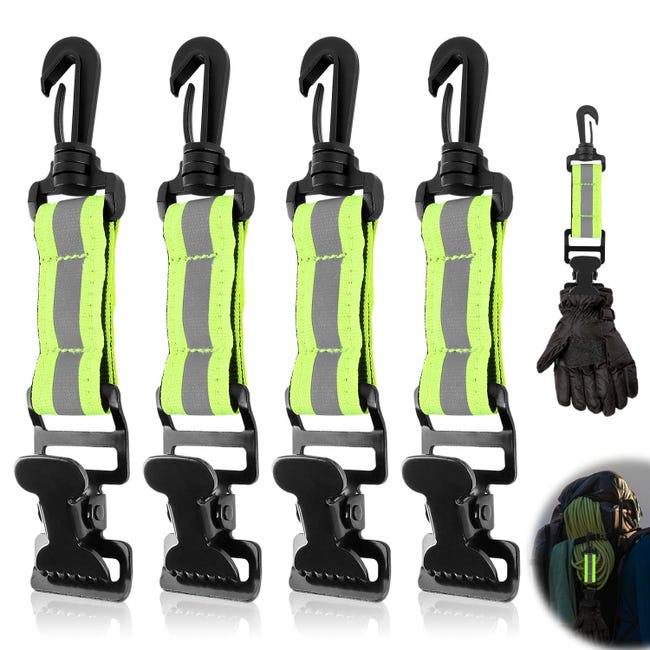 4-teiliges Feuerwehrhandschuhclip-set – Arbeitshandschuhhalter Mit Karabiner – Zum Aufhängen Von Handschuhen, Handtüchern Und Helmen