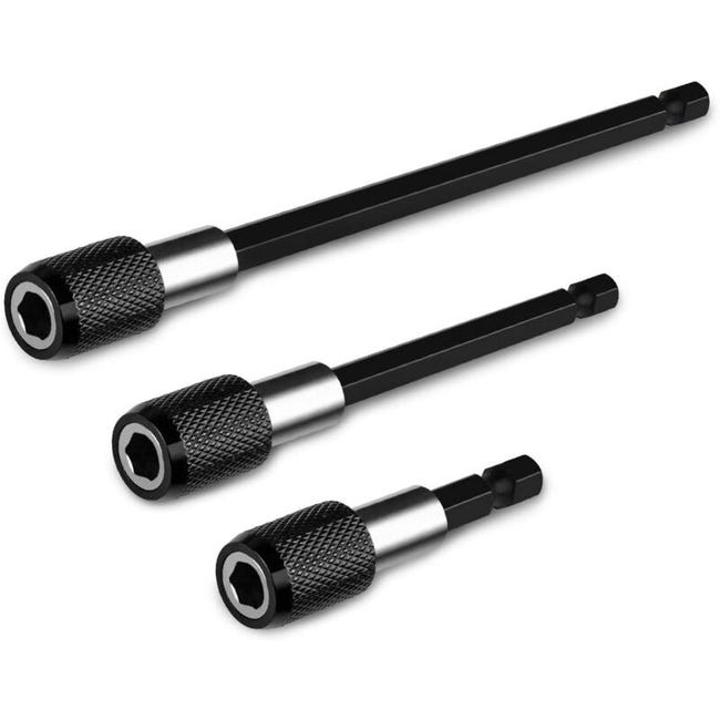 3-teilige Magnetische Verlängerungsstange, Schraubendreherbit Für Elektrische Bohrmaschine, 1/4"-sechskantschraubendreher Mit Verriegelungsmechanismus