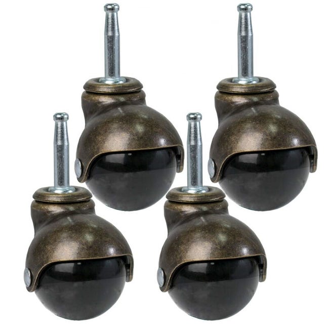 4 Stück 50 Mm Vintage-lenkrollen Mit Kugellagern Als Ersatz Für Möbel