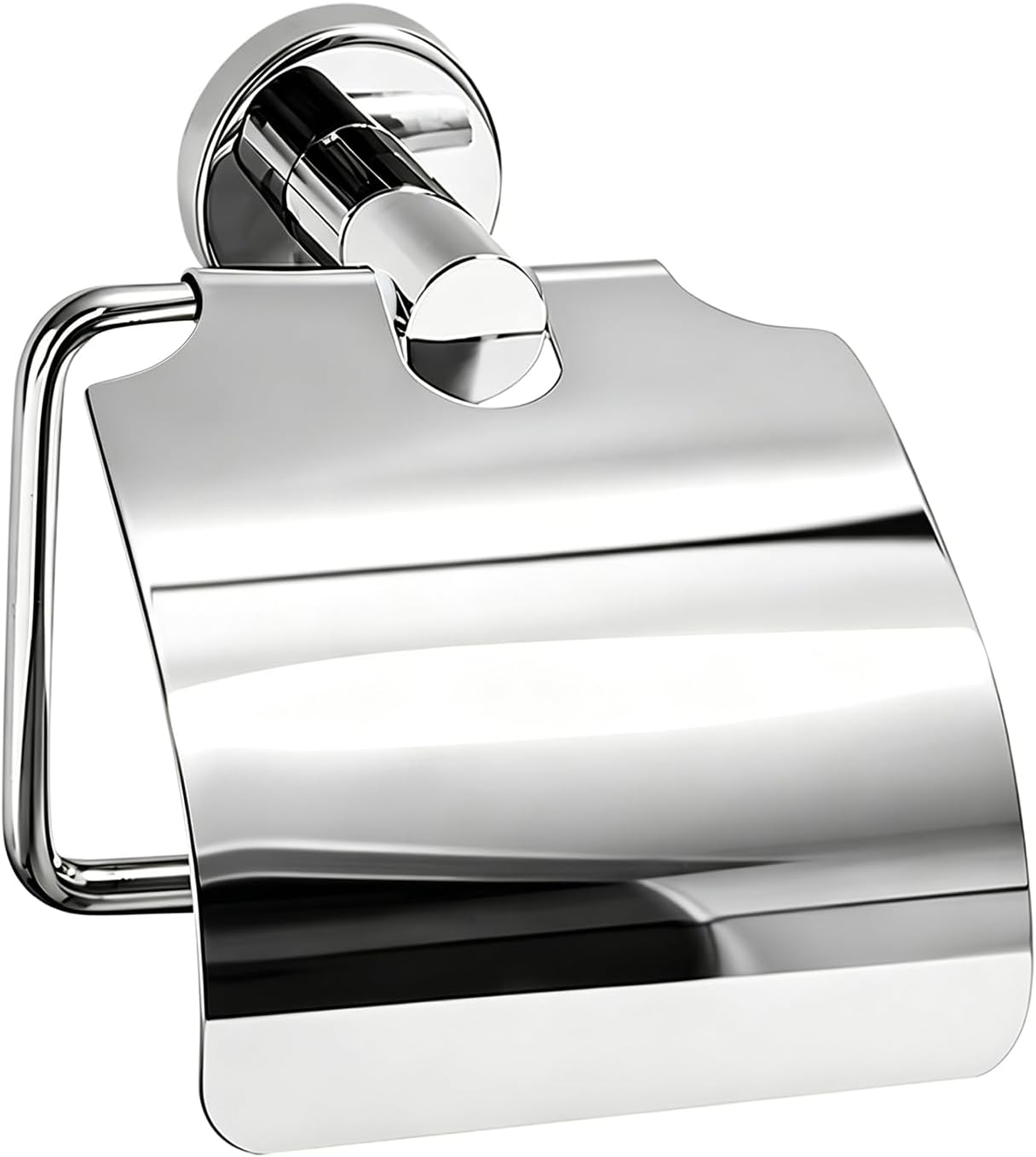 Toilettenpapierhalter Mit Staubdichtem Aufbewahrungsdeckel Für Das Badezimmer, Edelstahl