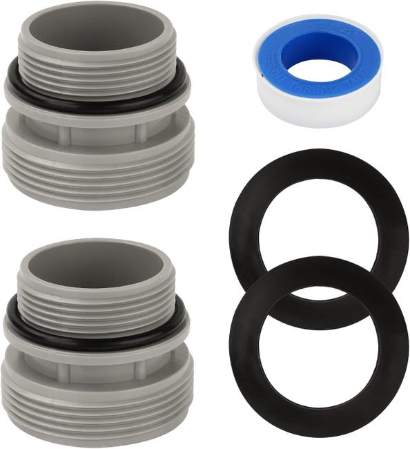 Poolpumpenadapter (2 Stück), 4560 Poolpumpenanschluss, Poolschlauchadapter, 40 Mm Poolschlauchanschlüsse