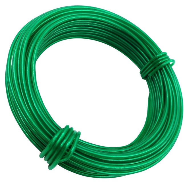 Pvc-beschichtete Kabelbinder, Grün, 15 Meter Pro Rolle, Zum Befestigen Und Schützen Von Pflanzen, Gartenkabelbinder