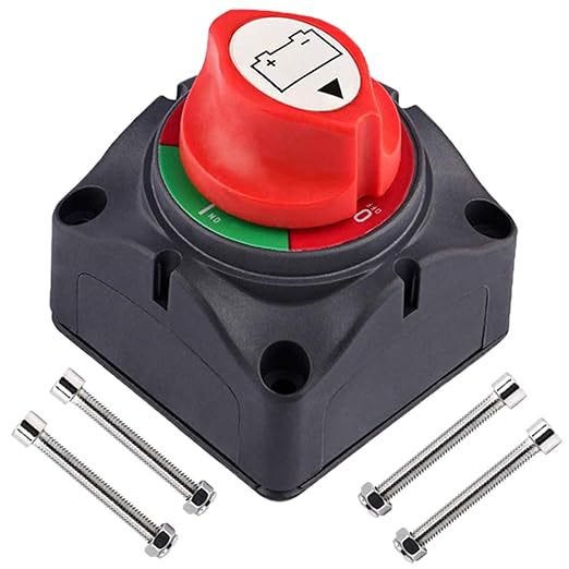 Batterietrennschalter – Mit Ein-/ausschalter – 12 Bis 48 V – 300/10.000 A – Wasserdicht – Für Pkw, Wohnmobile, Atvs, Utvs Und Boote