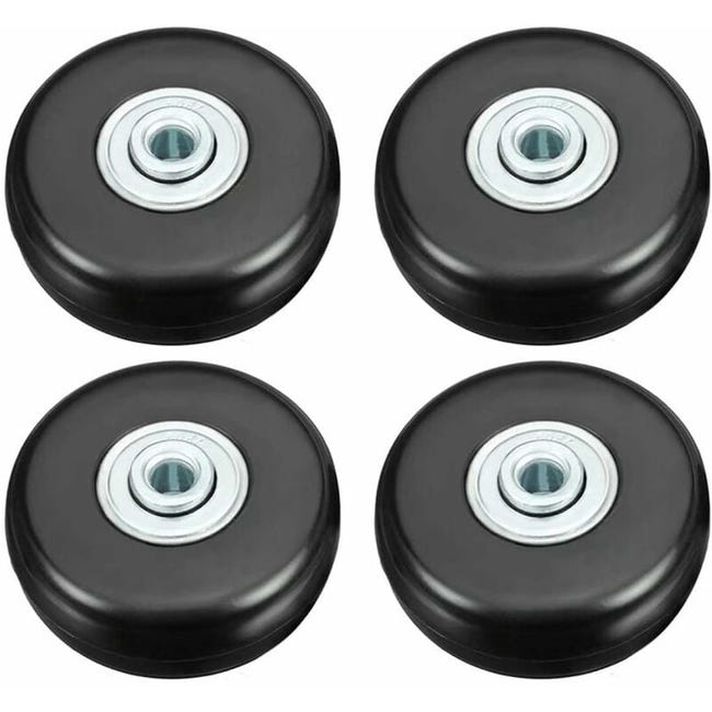 4 Stück (50 Mm) Gepäckrollen, Gepäckreparaturrollen, 50 Mm Robuste, Geräuscharme, Drehbare Ersatzgummirollen