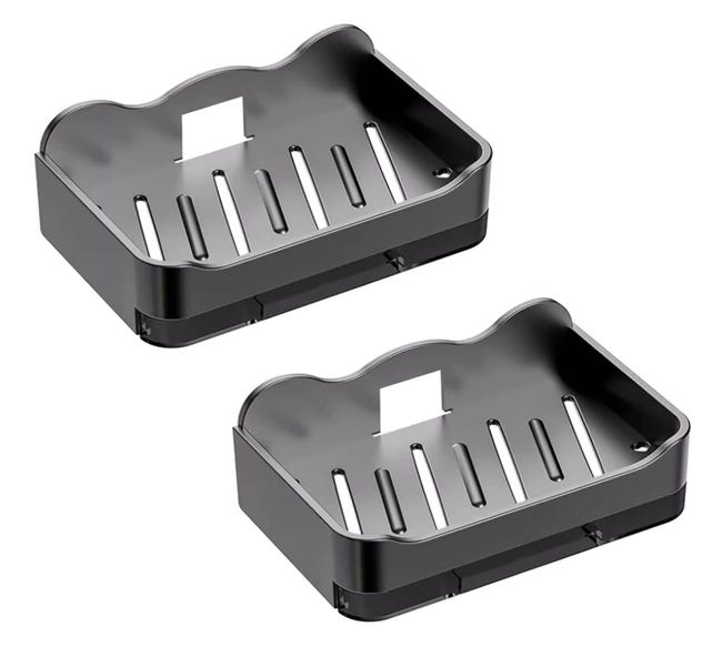 Set Mit 2 Selbstklebenden, Bohrfreien Wandseifenschalen Für Bad Und Küche