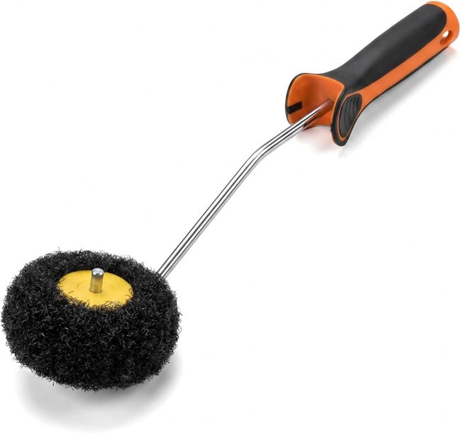 Eckputzrolle Mit Griff – Spezielle Eckputzrolle Für Präzise Oberflächen – Kleine, Tropffreie Farbrolle Für Wände Und Decken