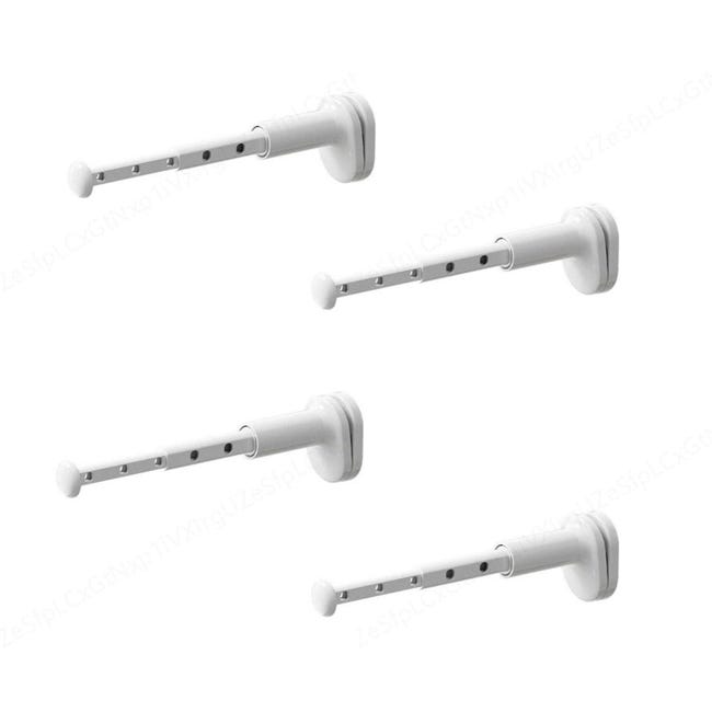 Generic Set Mit 4 Verstellbaren Kleiderbügeln, Teleskop-wäscheleine, Wäscheaufbewahrung Für Drinnen Und Draußen, Ideal Für Reisen