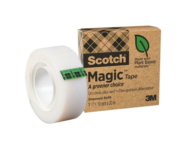 Scotch - Klebefilm ® MagicT a greener choice 900 19 mm x 30 m (b x l) einseitig klebend mit Lösungsmittel Zelluloseacetat durchsichtig