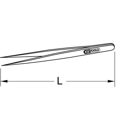 Ks Tools edelstahl Pinzette, 200 mm
