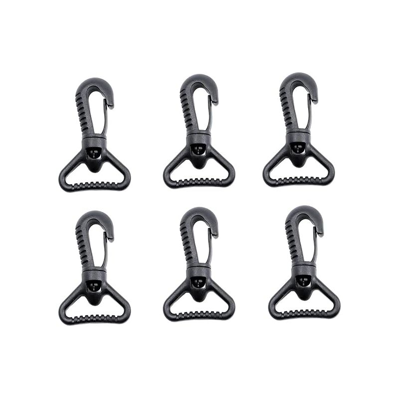 10 Stück Mousquetons En Plastic, Mousqueton Pivot En Plastic Pour Porte De Poussée – Mousqueton Rotatif – Mousqueton Rotatif – Fermoir À Boucle Pour Sangle, Noir