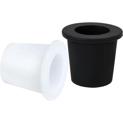 2 Stück Tischschirmlochringe, Weiche Silikon-tischschirmringe Für 5 Cm Bis 6,4 Cm Große Löcher In Terrassentischen, 3,8 Cm Und Kleine Schirmstangen (schwarz, Weiß)