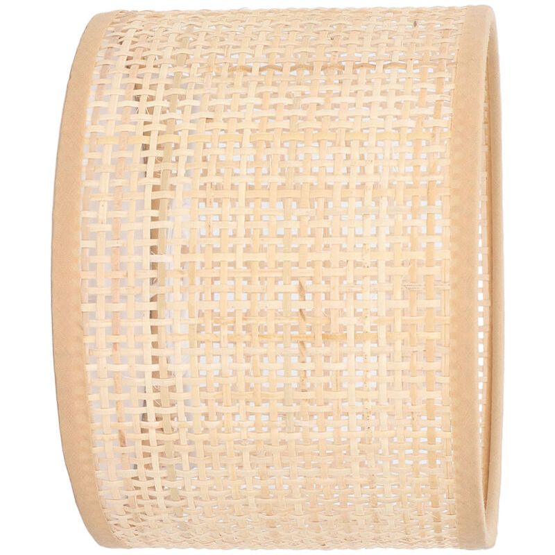 Vintage-rattanlampenschirm 16x12 Cm – Handgewebt – E27/e14-fassung – Für Tischlampen Und Kronleuchter