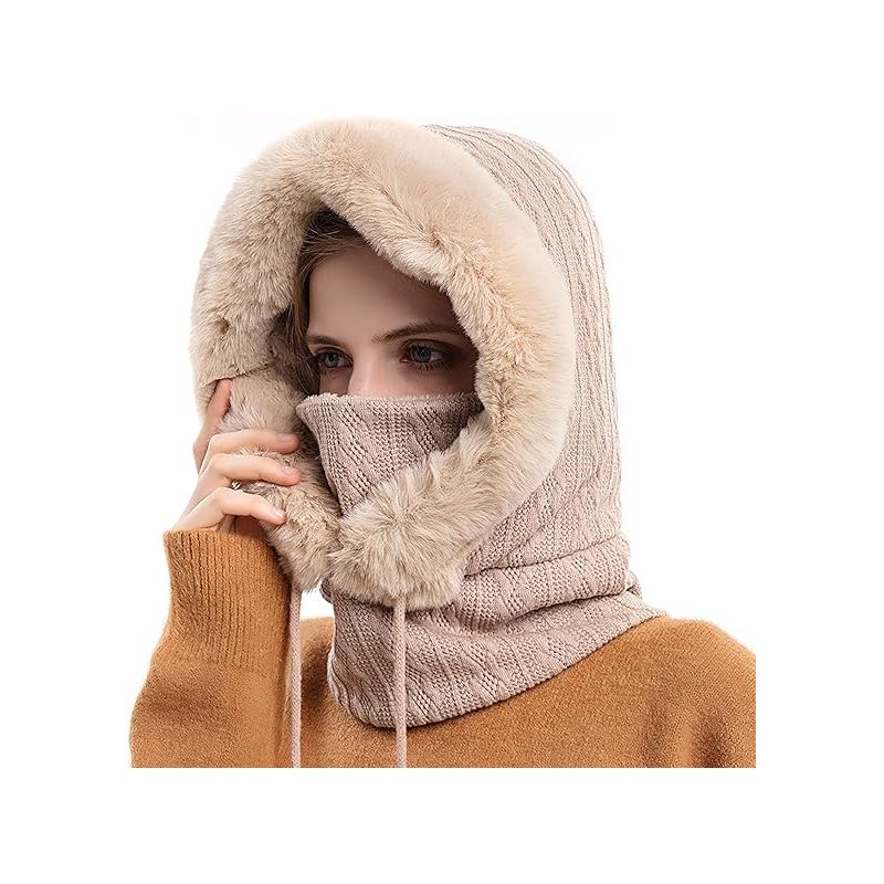 Wintermütze Für Damen, Multifunktionale Sturmhaube, Skimaske, Warme Und Winddichte Fleecemütze Für Kalte Wintertage, Skifahren, Outdoor-aktivitäten, Motorradfahren, Bergsteigen, Camping Und Wandern