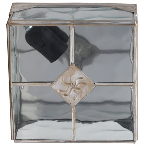 Fabrilamp - Meine Lampe - Pluton Serie 3xe27 Quadratische Deckenleuchte Weiß 40x40
