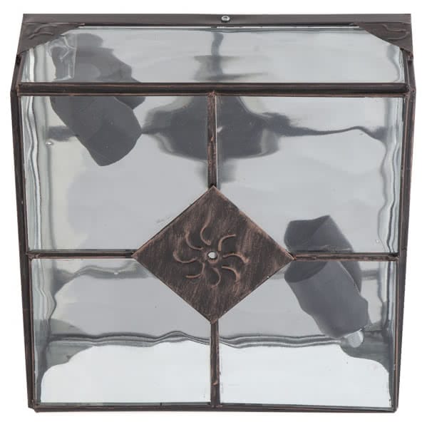Fabrilamp - Meine Lampe - Wandleuchte Estepa Silber 1xe27 25x20x12