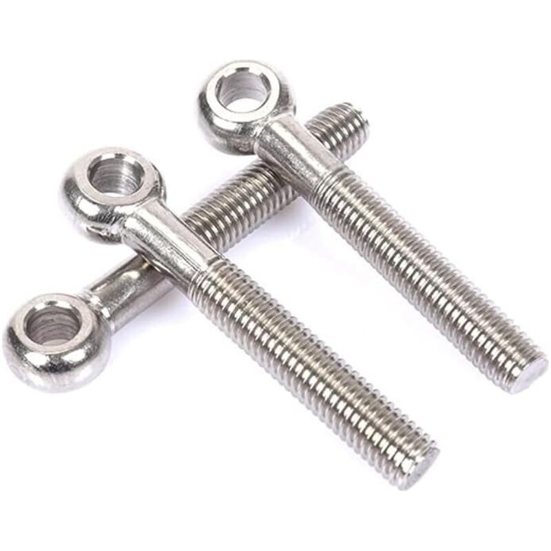 Augenschrauben, Geschlossene, Geschweißte Ösenringe Aus Edelstahl 304, M6×35-mm-schaftösenschrauben, 4 Stück