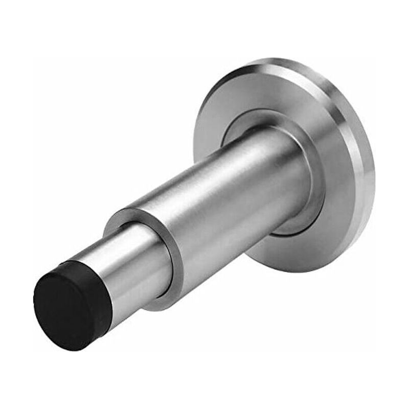 Verstellbarer Türstopper Und -puffer Aus Edelstahl – Höhenverstellbar 75–110 Mm – Inklusive Gummispitze – 1 Stück