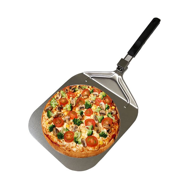 Superglatte, Langstielige Pizzaschaufel Aus Aluminium – Leichte Schaufel Zum Wenden Von Pizzen, Zubehör Für Den Pizzaofen Im Freien, 63,2326,6 Cm