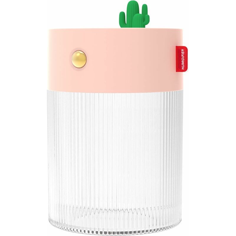Mini-luftbefeuchter Für Pflanzen, Tragbar Und Kabellos, Mit 2 Nebelmodi Und 2 Nachtlichtmodi. Ideal Für Babyzimmer, Schlafzimmer, Reisen, Büro Und Zuhause. Leiser Betrieb. Farbe: Rosa.
