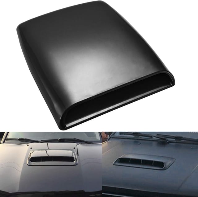 Decoración universal para capó de ventilación de coche (negro)