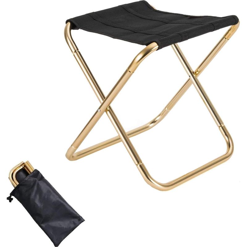 Campinghocker, Tragbarer Klapphocker, Angelhocker, Kleiner Tragbarer Klapphocker Mit Aufbewahrungstasche, Zum Angeln, Campen, Reisen, Wandern Und Für Den Strand