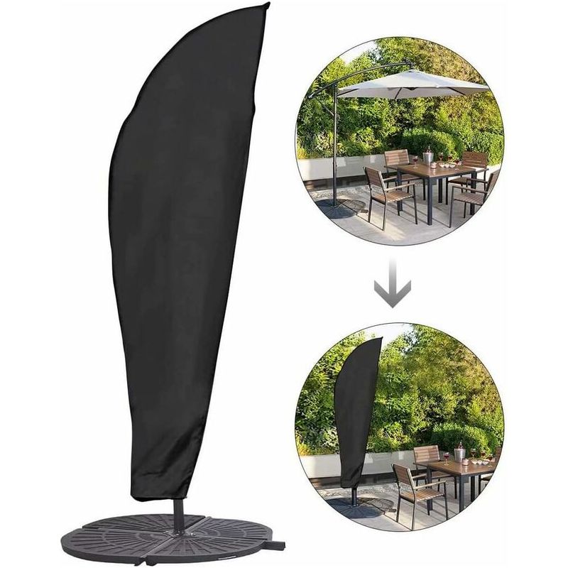 Sonnenschirmzubehör: Schutzhülle Für Sonnenschirme Mit Stange Und 280 Cm Ampelschirme. Großer Sonnenschirm. Schutz Vor Witterungseinflüssen, Uv-strahlung Und Wind. Für Den Außenbereich Geeignet.