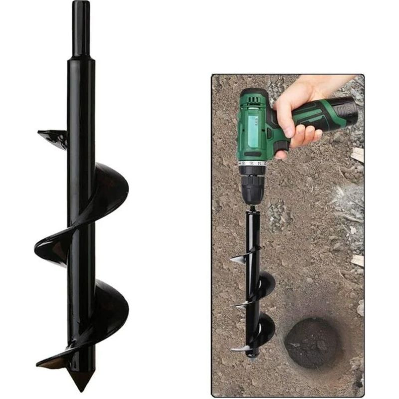 Gartenbohrer, Edelstahl-sechskantschaft, Thermobohrer, Zum Ausheben Von Löchern Für Tiefe Bodenbearbeitung, Praktisches Pflanzwerkzeug Zum Pflanzen Von Blumen, Bäumen Und Sträuchern - (durchmesser: 8