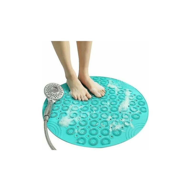 Rutschfeste Badematte, Rutschfeste Duschmatte, Runde Massagematte Aus Kunststoff