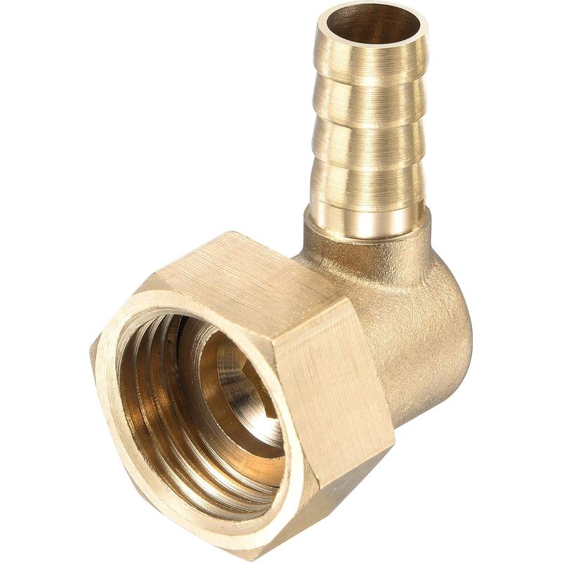 Schlauchverschraubung Aus Messing Mit Widerhaken – 10 Mm – Widerhaken X G1/2 Innensechskant – Drehüberwurfmutter – Für Wasser, Kraftstoff, Luft