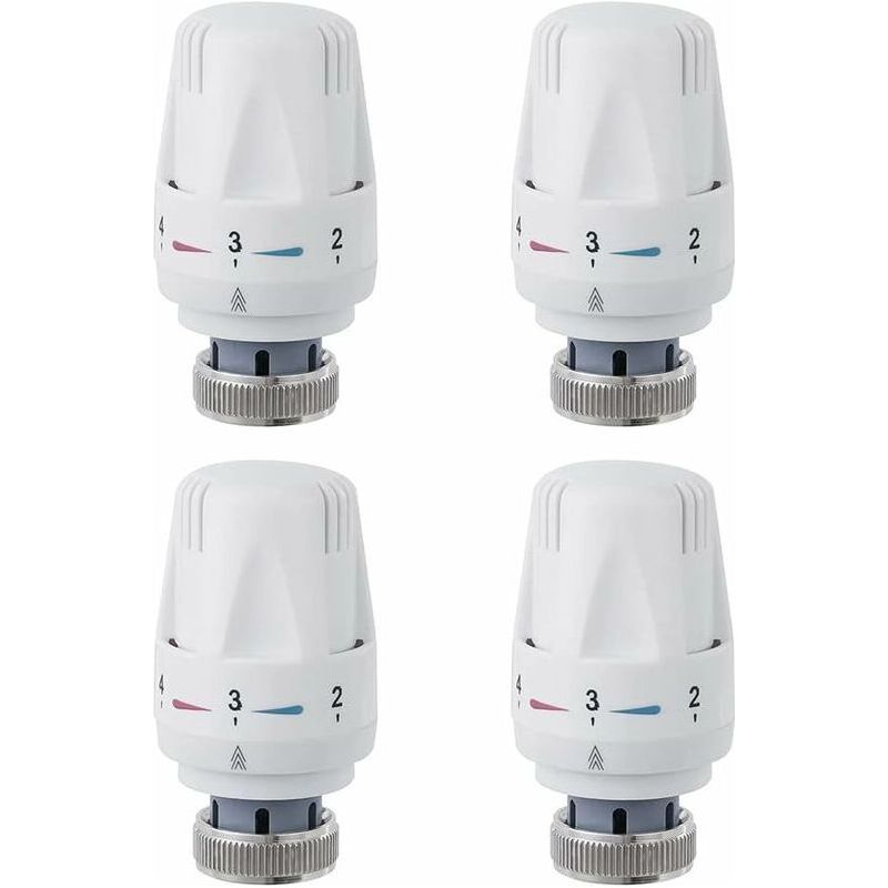 Heizkörperkopf, 4-teiliger Heizkörperventilkopf, M30 X 1,5 Thermostatventil, Thermostatkopf Für Waschbecken Und Toilette Im Badezimmer
