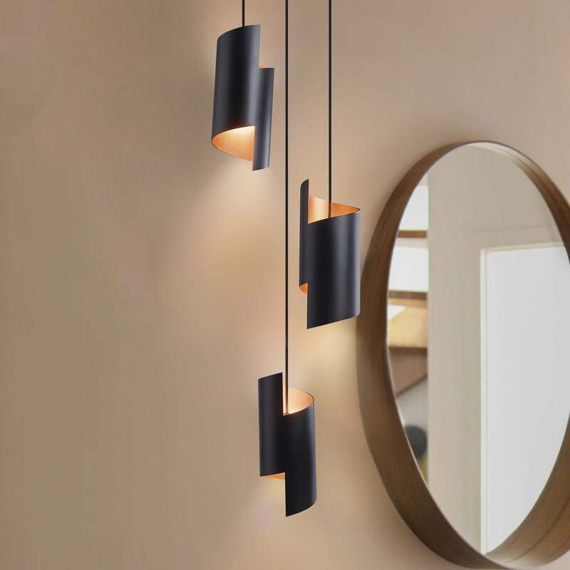[neuwertig] B-ware Ledvance Smart+ Pendelleuchte Hängeleuchte Twist Schwarz Dimmbar Lampe 80w 78cm