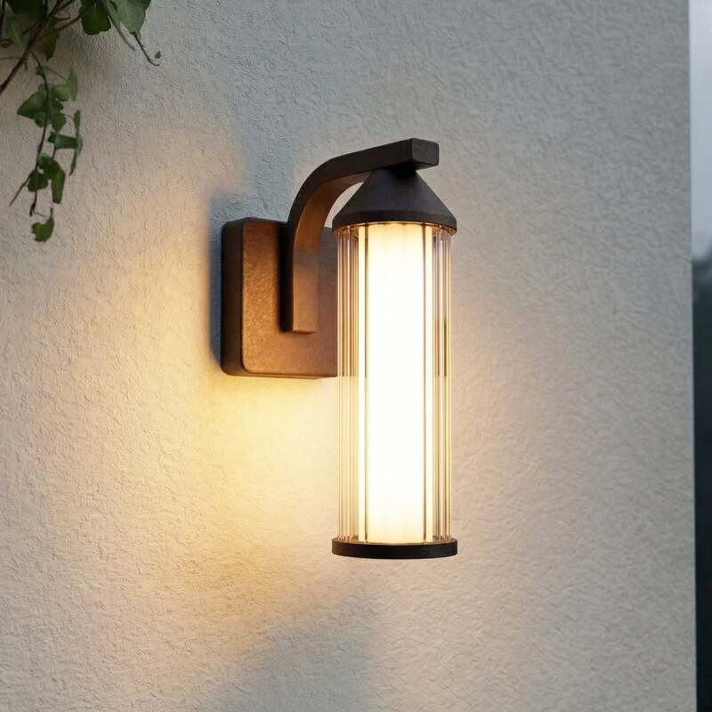 [neuwertig] B-ware Lindby Außenwandleuchte Neravio Led Gartenleuchte Rost 26cm Ip54 Warmweiß 1450lm