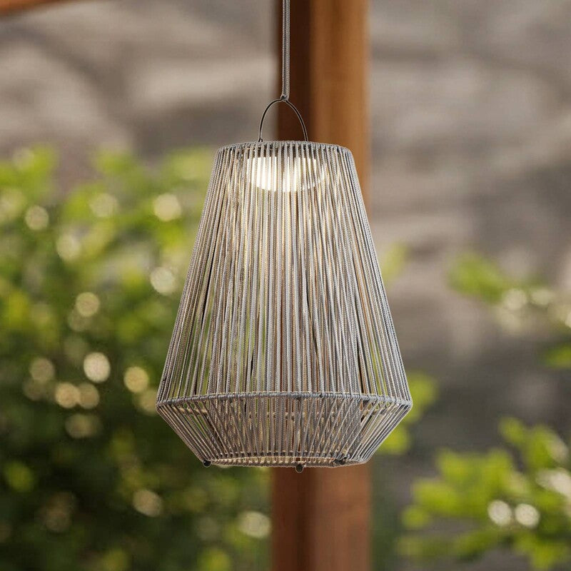 [gebraucht] B-ware Lindby Led Solar Hanging Lamp Austas, Grey, Ø 32 Cm, Usb, Ip54