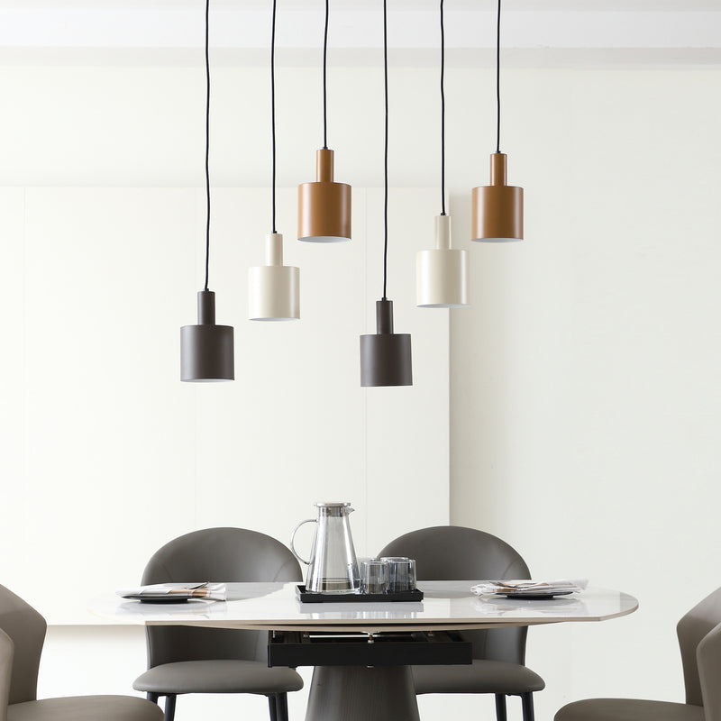 [gebraucht] B-ware Lindby Hängelampe Hängeleuchte Ovelia Led Pendelleuchte Dimmbar Braun 6-flammig
