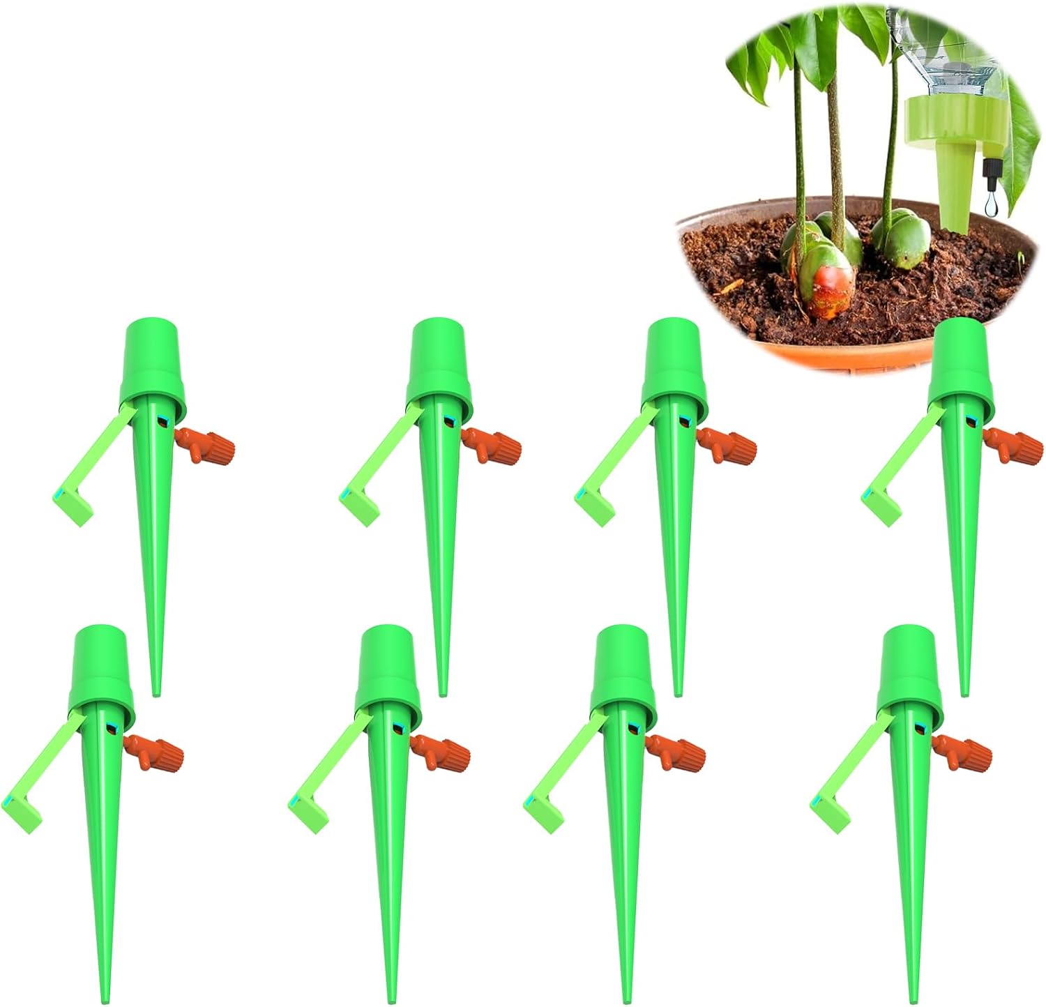 8-teiliges Automatisches Pflanzenbewässerungsset, Tropfbewässerungsset, Verstellbare Tropfflaschen Für Gartenpflanzen