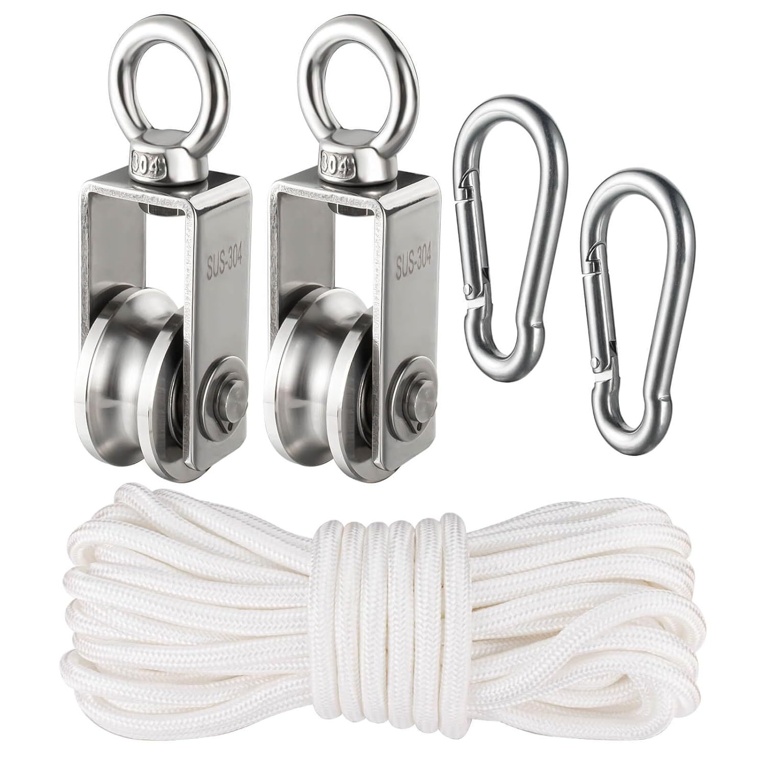 Heberolle Mit 2 Lagern, Seilrolle, 34-mm-rolle, Hebering 304, U-nut