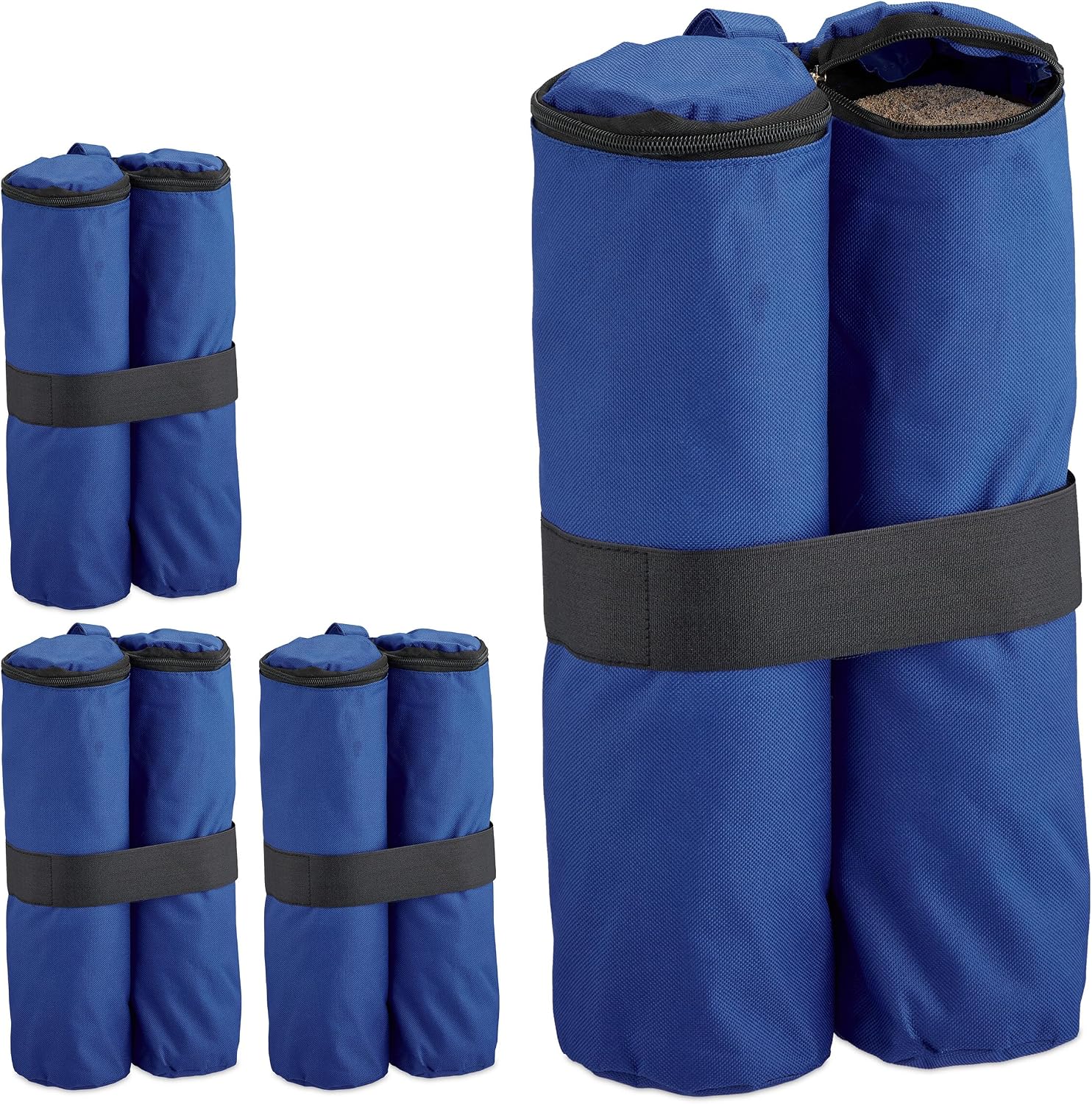 Sandsäcke, 4er-set, Zum Befüllen Mit Sand, Zur Zeltverankerung, Als Gewichte, Für Pavillons, Blau